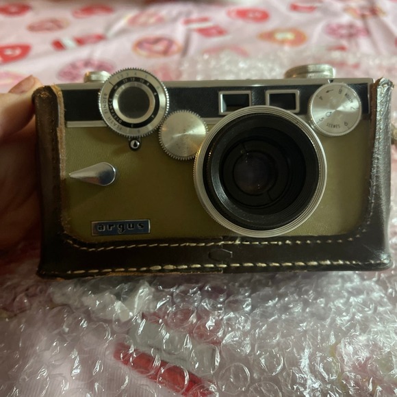 Argus Other - Vintage Argus C3 The Brick Tan Rangefinder Camera Cintar 50mm f/3.5 ^^^